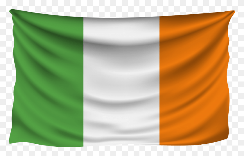 855x522 Ирландия Морщинистый Флаг Ирландия Флаг Прозрачный Фон, Символ, Логотип, Товарный Знак Hd Png Скачать