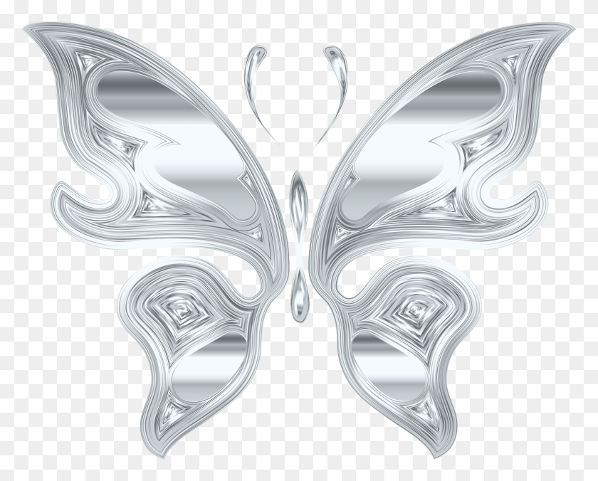 1280x1011 Iridescent Chromatic Prismatic Image Silver Butterfly Transparent Background HD PNG Download
