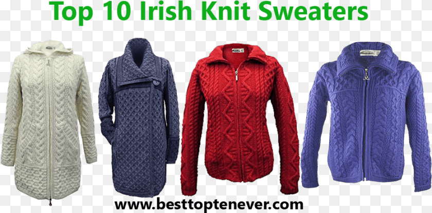 Irish Knit Sweaters For Women Leather Jacket, Clothing, Coat, Fleece, Sweater PNG