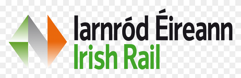 5000x1376 Irish Rail Irish Rail Logo, Text, Alphabet, Number HD PNG Download
