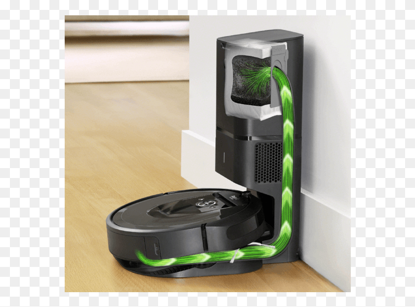 582x561 Irobot Roomba 980 Vacuuming Robot Irobot Roomba, Wood, Appliance, Hardwood HD PNG Download