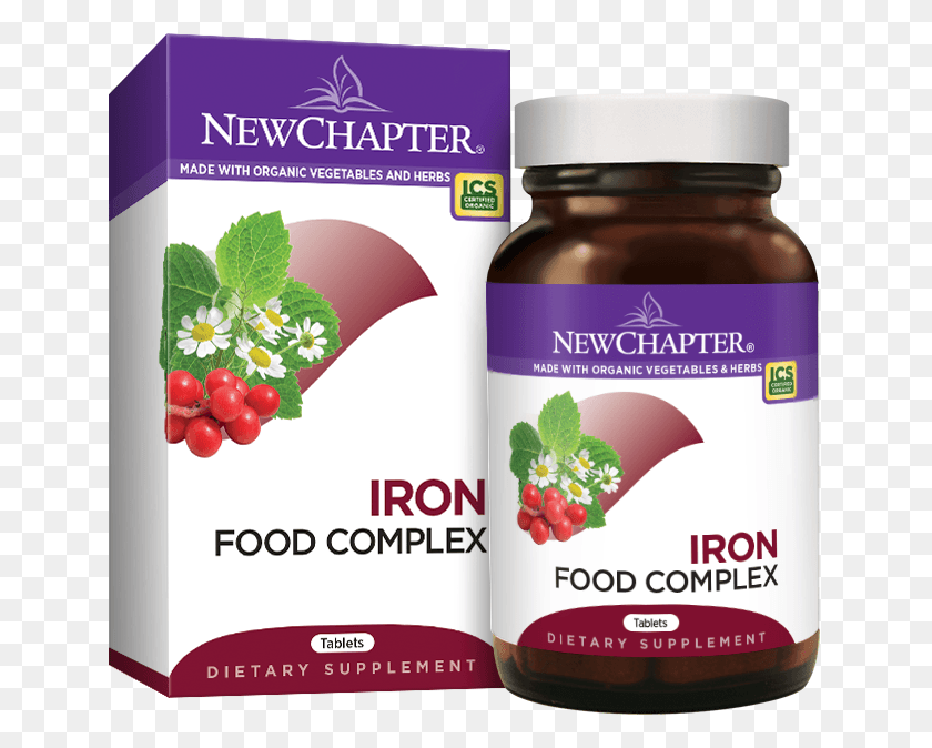 644x614 Iron Food Complex Bottle And Packaging New Chapter Every Woman39s One Daily Multi, Plant, Fruit, Herbal HD PNG Download