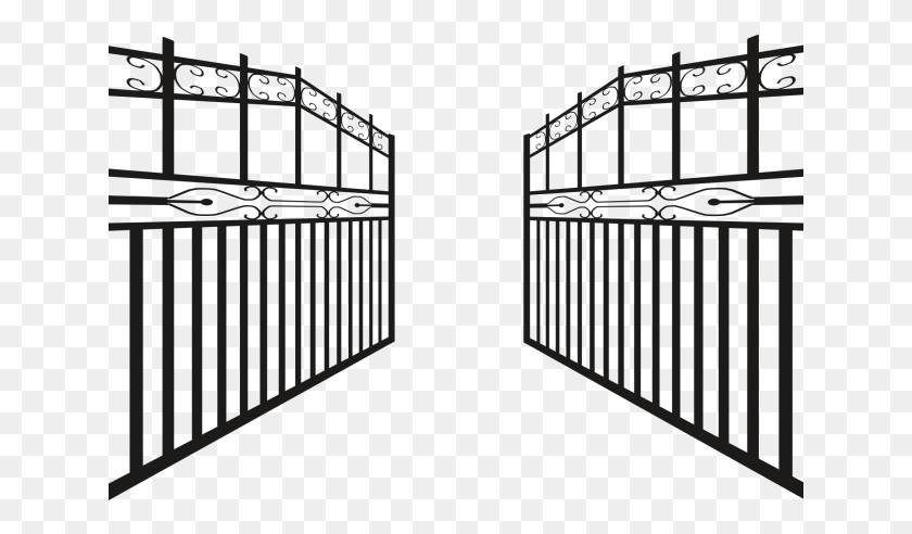 641x432 Железные Ворота Клипарты Двери Жанны, Забор, Баррикада, Тюрьма Png Скачать