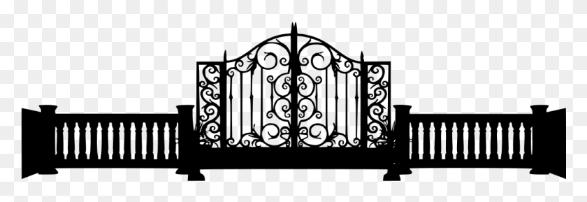 1025x302 Iron Gate Silhouette, Gray, World Of Warcraft HD PNG Download