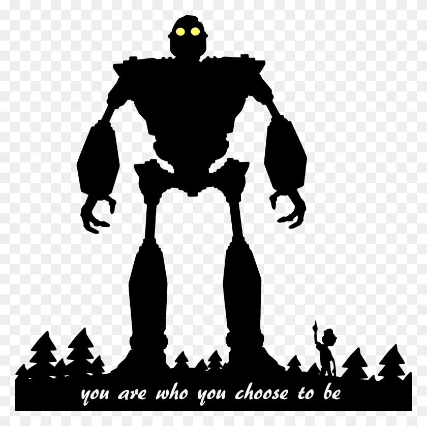 4000x4000 Iron Giant Silhouette, Person, Human HD PNG Download