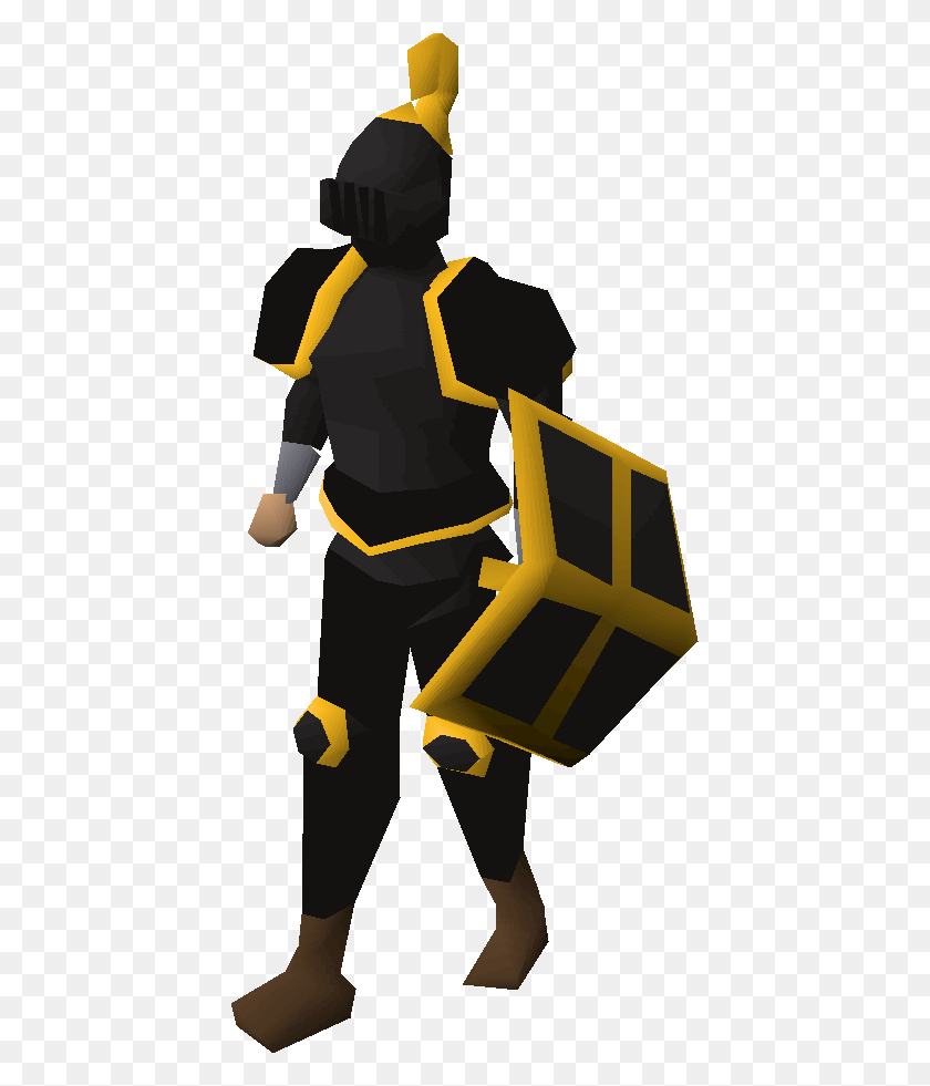 422x921 Iron Gold Trimmed Osrs, Person, Human, Fireman HD PNG Download
