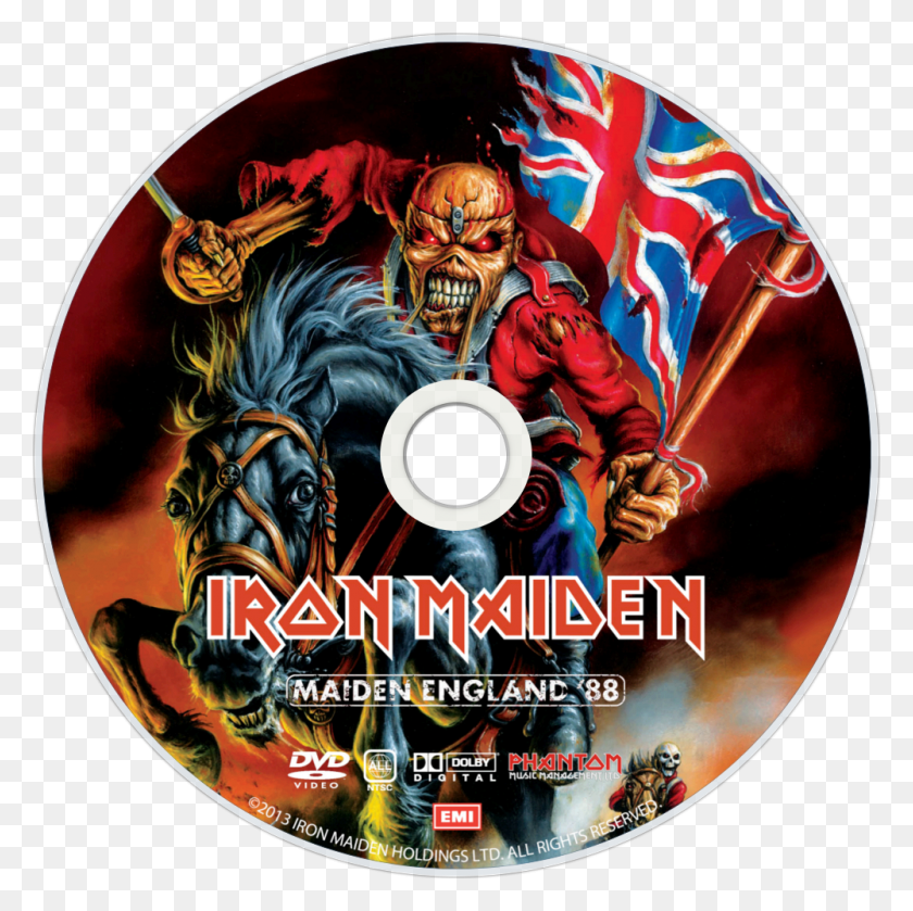 1000x1000 Iron Maiden Iron Maiden Maiden England 88 Back Cover, Poster, Advertisement, Disk HD PNG Download