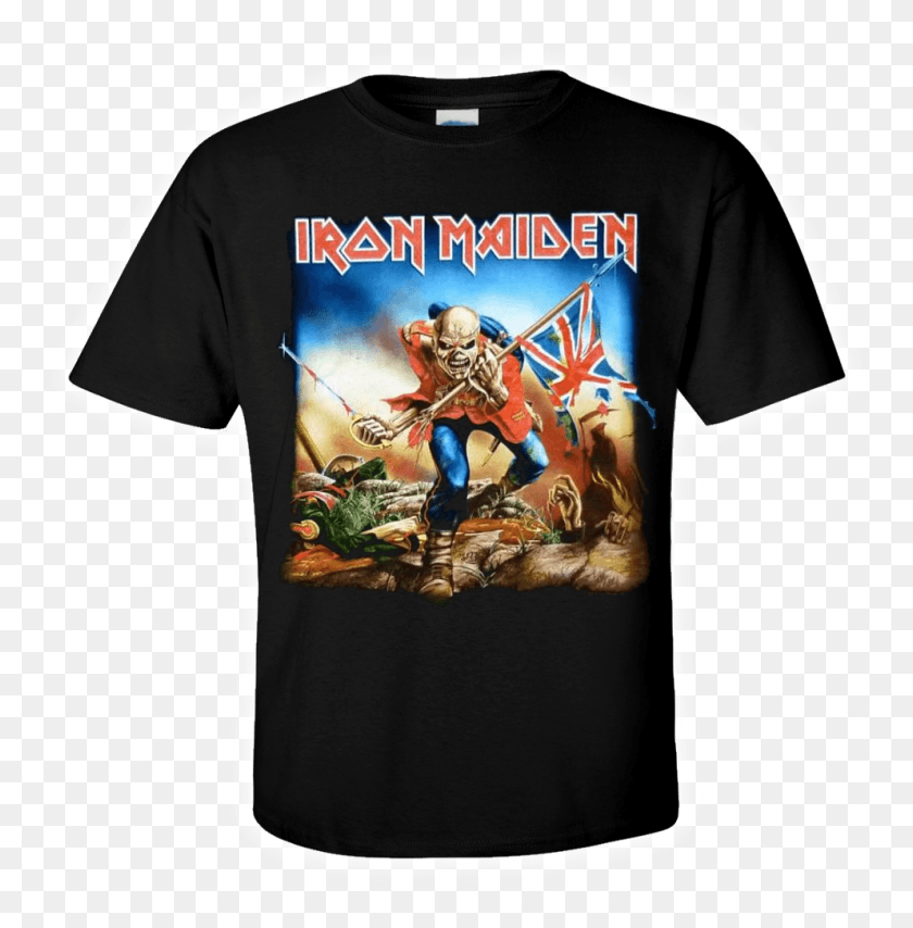 992x1010 Iron Maiden Official T Shirt The Trooper New Wave Of Iron Maiden The Trooper, Clothing, Apparel, Person HD PNG Download