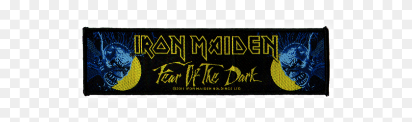 552x189 Iron Maiden Coser En Parche Fear Of The Dark Supertrip Etiqueta, Texto, Word, Deporte Hd Png