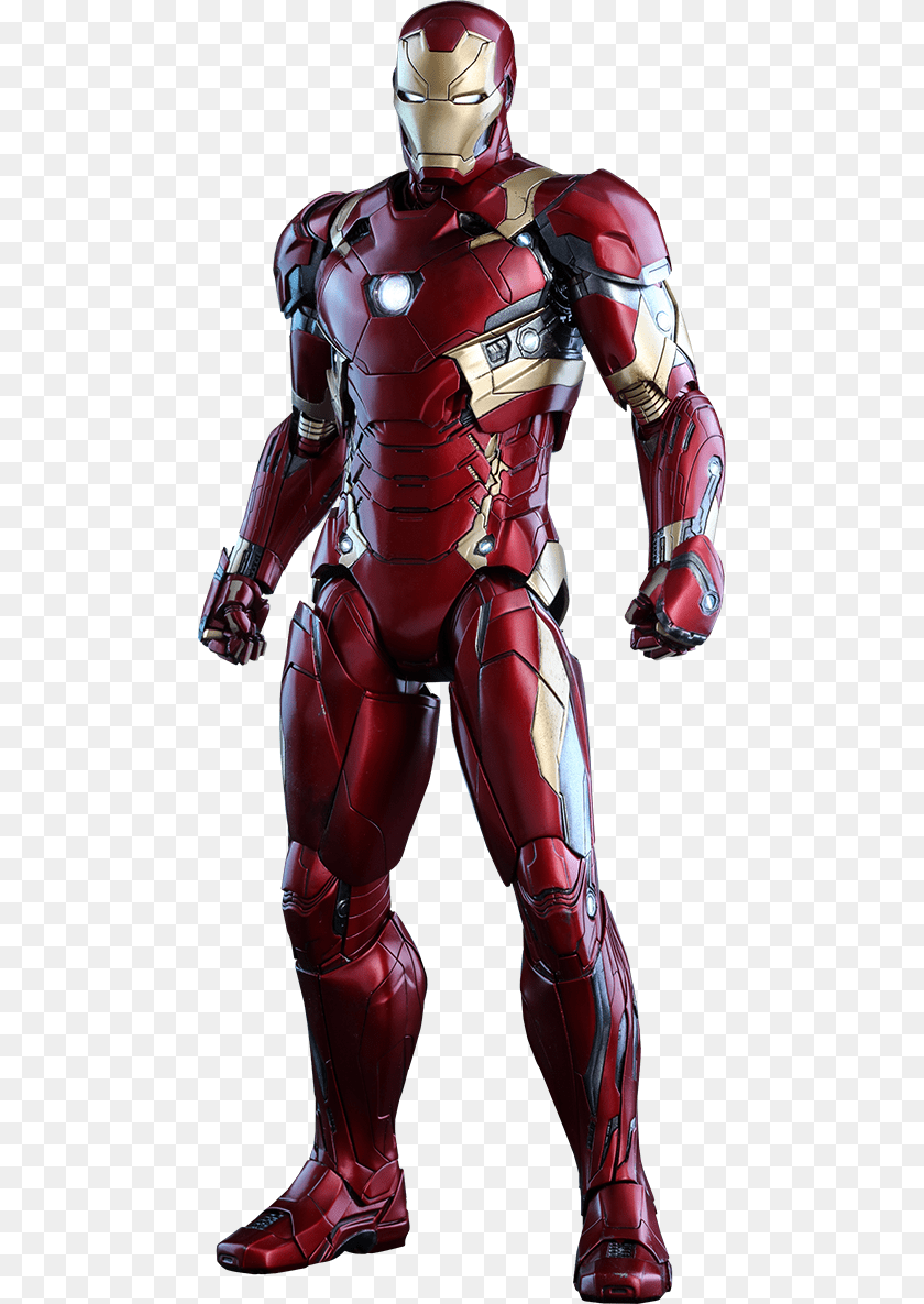 480x1185 Iron Man Download Image Iron Man Mk 46 Xlvi Civil War Hot Toys, Armor, Adult, Male, Person Clipart PNG
