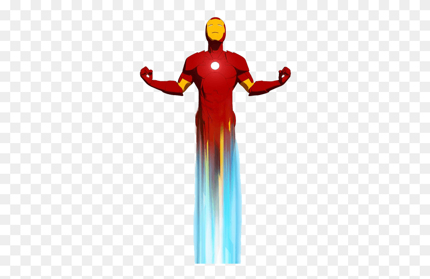 302x486 Iron Man Flying, Clothing, Apparel, Cross HD PNG Download