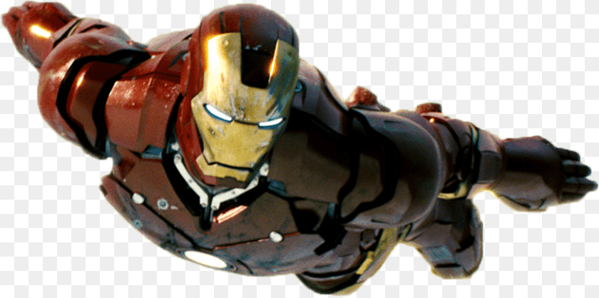 873x434 Iron Man Flying Open Arms, Figurine Clipart PNG