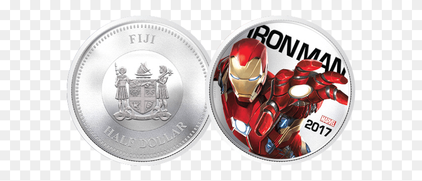 575x301 Iron Man Light Up Coin Iron Man, Person, Human, Money HD PNG Download