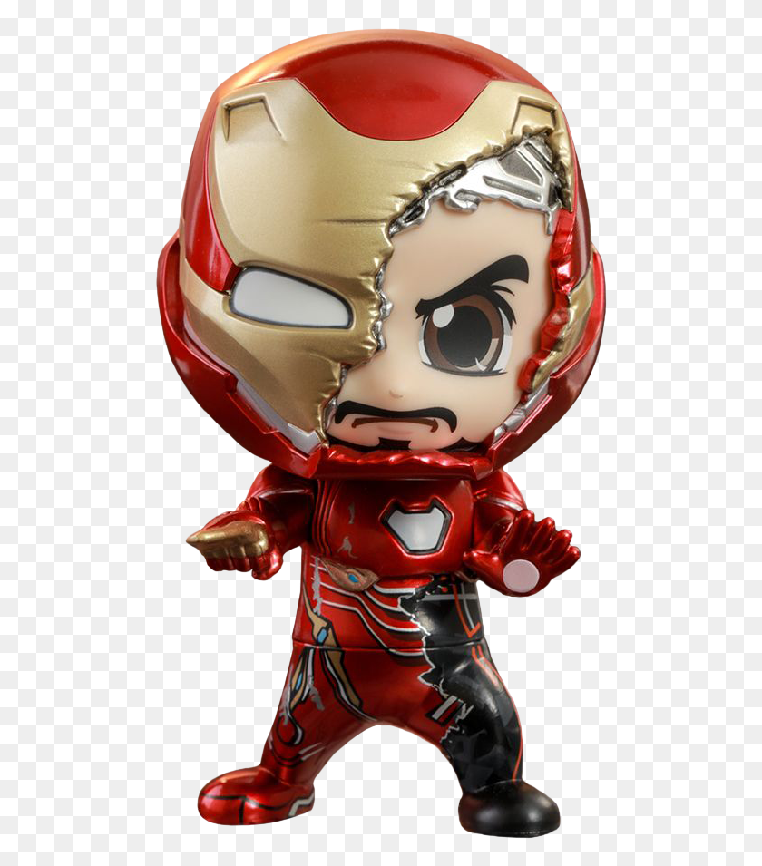 498x895 Iron Man Mark L Battle Damaged Cosbaby Avengers Endgame Iron Man Suit, Toy, Helmet, Clothing HD PNG Download