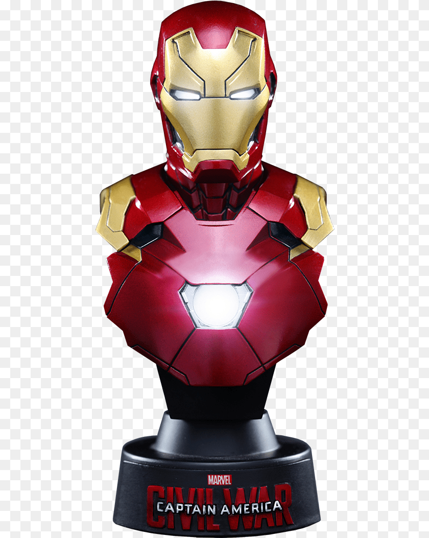 469x1053 Iron Man Mark Xlvi Bust Iron Man Mark 46 Hot Toys Bust, Toy, Robot Transparent PNG