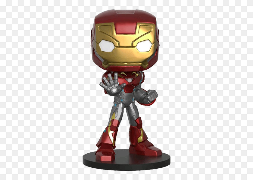 293x540 Iron Man Us Exclusive Wobbler Funko Wobbler Captain America, Toy, Robot, Helmet HD PNG Download