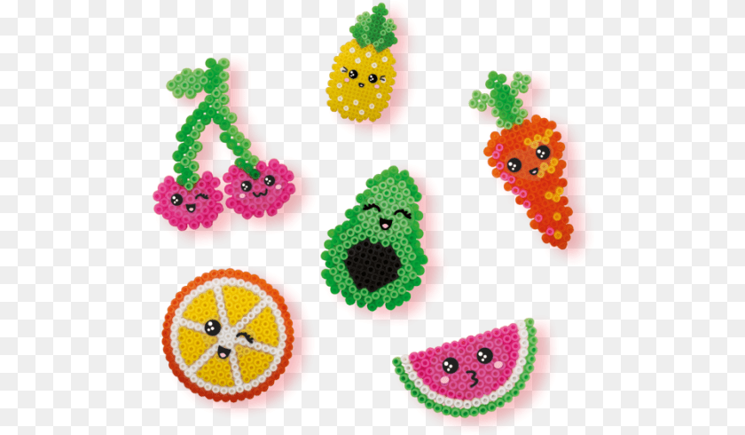 Iron On Beads Kawaii Fruit Craft, Applique, Pattern, Food, Sweets PNG