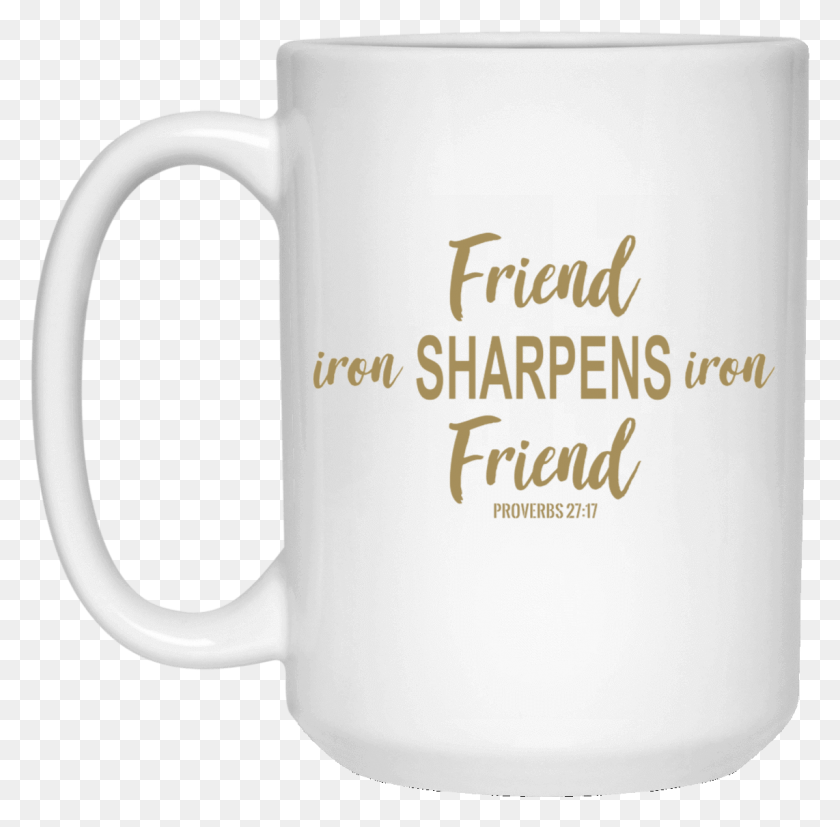 1142x1124 Iron Sharpens Iron Christian Cup 15 Oz Thanks My Dear Wife, Coffee Cup, Tape, Soil HD PNG Download