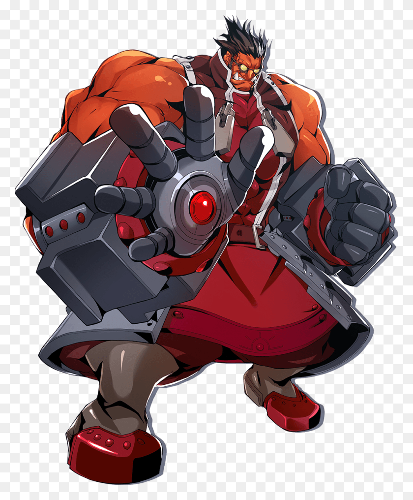 993x1218 Iron Tager Blazblue Centra Fiction Official Game Art Blazblue Central Fiction Tager, Helmet, Clothing, Apparel HD PNG Download