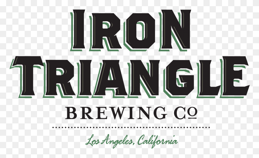 1257x730 Iron Triangle Brewing Company Logo Diseño Gráfico, Texto, Vegetación, Planta Hd Png Descargar