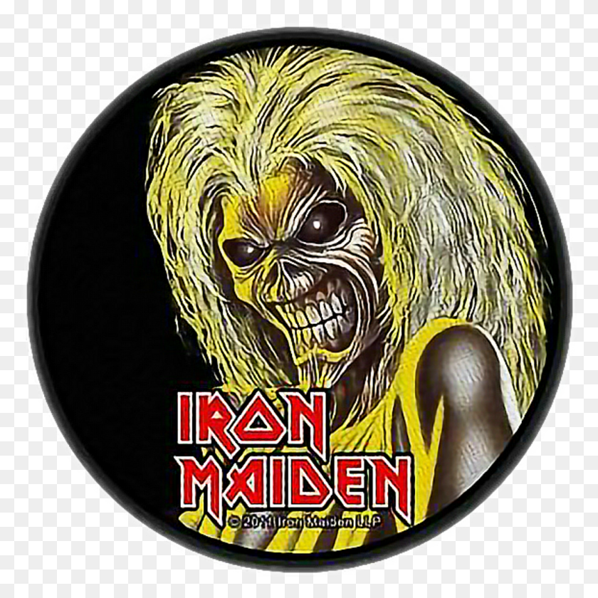 1024x1024 Наклейка Ironmaiden Iron Maiden Eddie Face, Логотип, Символ, Товарный Знак Hd Png Скачать