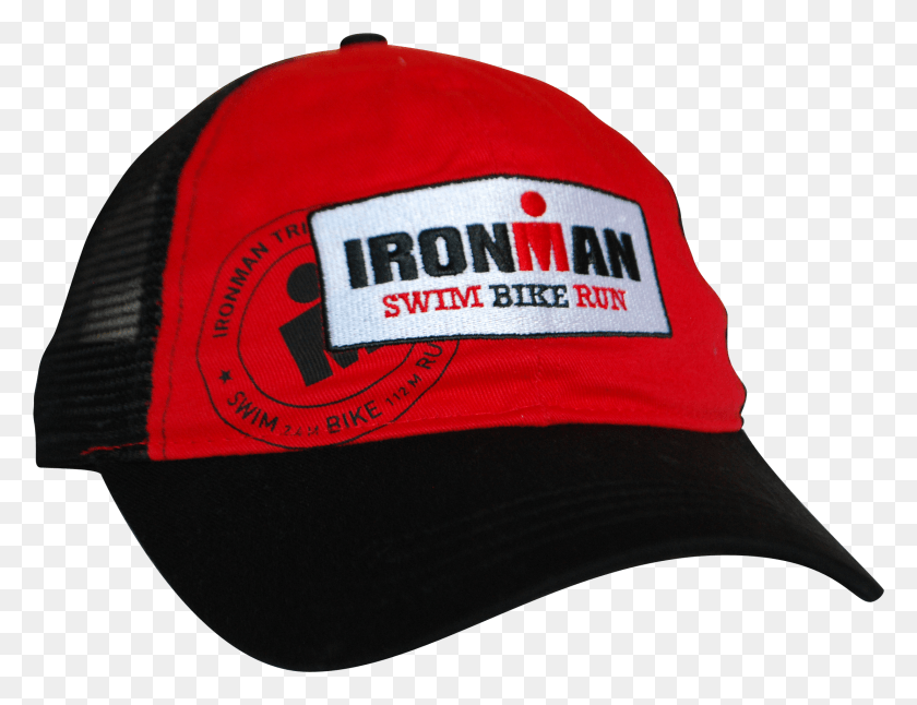2222x1672 Ironman Swim Bike Run Red Trucker Hat Baseball Cap, Clothing, Apparel, Cap HD PNG Download
