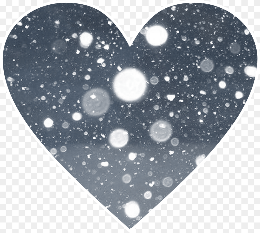 1401x1257 Is It Snowing Where You Live Add This Snow Effect Heart Editing Heart Outdoors, Nature, Disk Sticker PNG