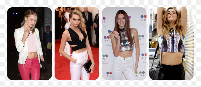1081x425 Is Midriff Baring Fashion A Growing Trend Of Chiara Ferragni Kendall Jenner, Person, Human, Premiere HD PNG Download