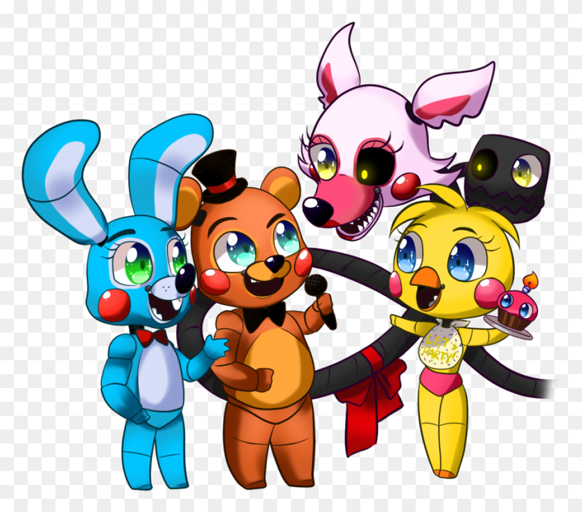895x780 Is This Your First Heart Chibi Fnaf, Graphics, Crowd HD PNG Download