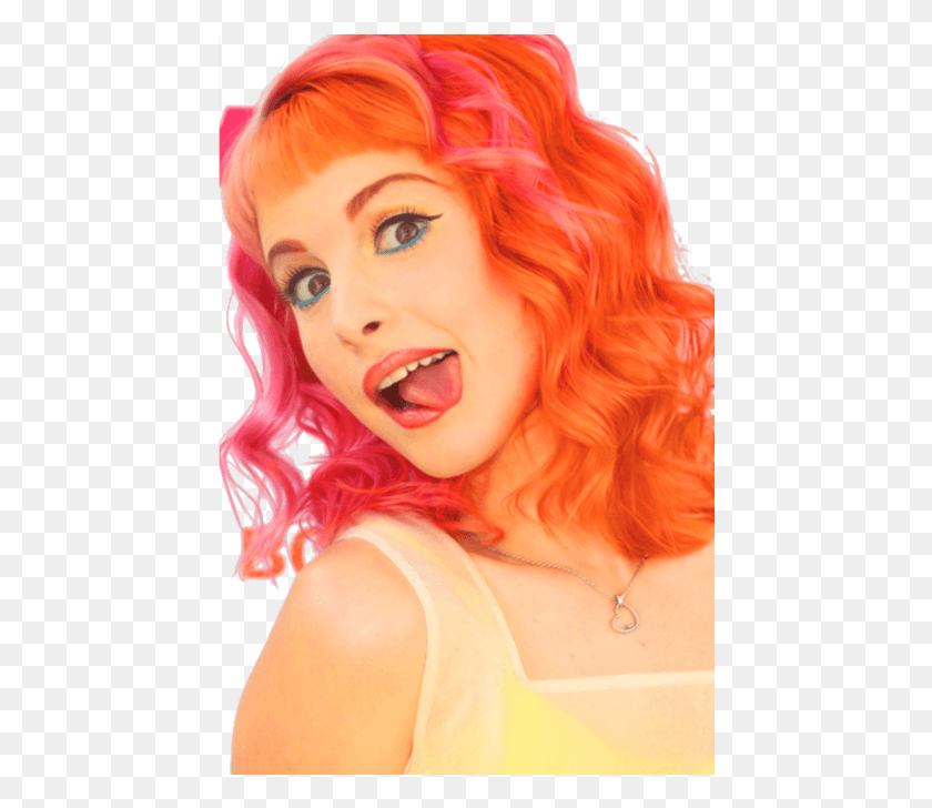 448x668 Is This Your First Heart Hayley Williams Transparent, Face, Person, Human HD PNG Download