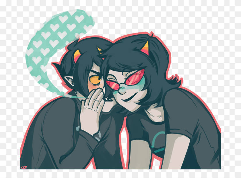 701x561 Is This Your First Heart Terezi Karkat And Dave Homestuck, Graphics, Comics HD PNG Download