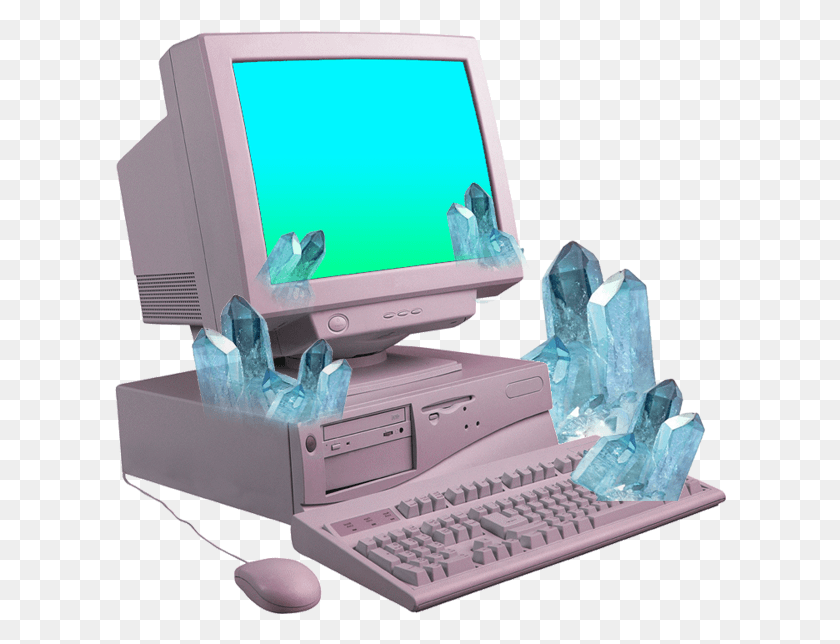 612x584 Это Ваш Первый Компьютер Heart Vaporwave, Электроника, Клавиатура Компьютера, Компьютерное Оборудование Png Скачать