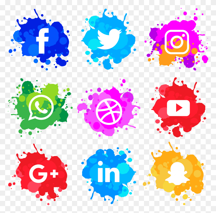 1708x1681 Is Very Important For Your Business That39s Social Media Watercolor Icons, Graphics, Pattern HD PNG Download