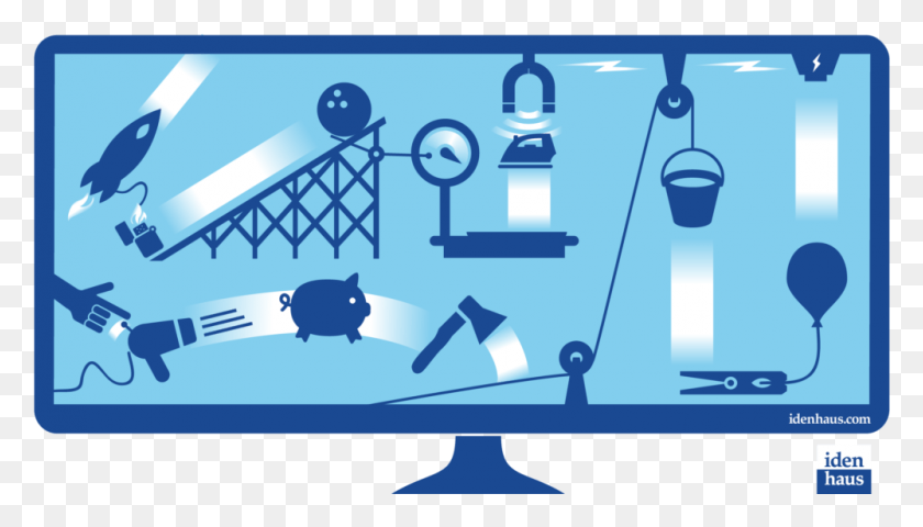 999x538 Is Your Identity Management Solution A Rube Goldberg Rube Goldberg Machine, Monitor, Screen, Electronics HD PNG Download