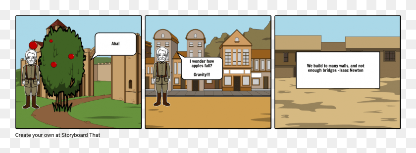 1145x368 Isaac Newton Cartoon, Building, Architecture, Downtown HD PNG Download