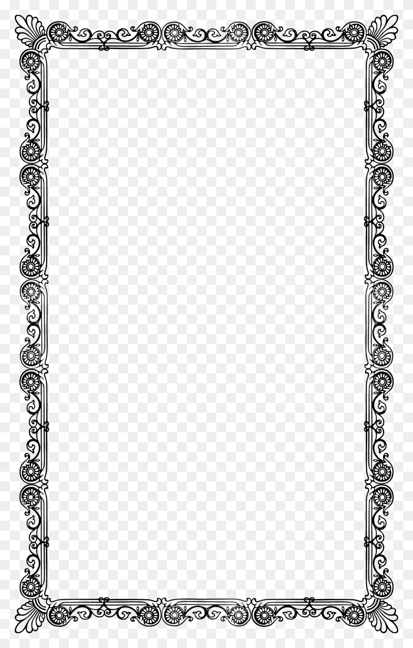 1486x2400 Islam Clipart Borders Frame Celtic Border, Gray, World Of Warcraft HD PNG Download