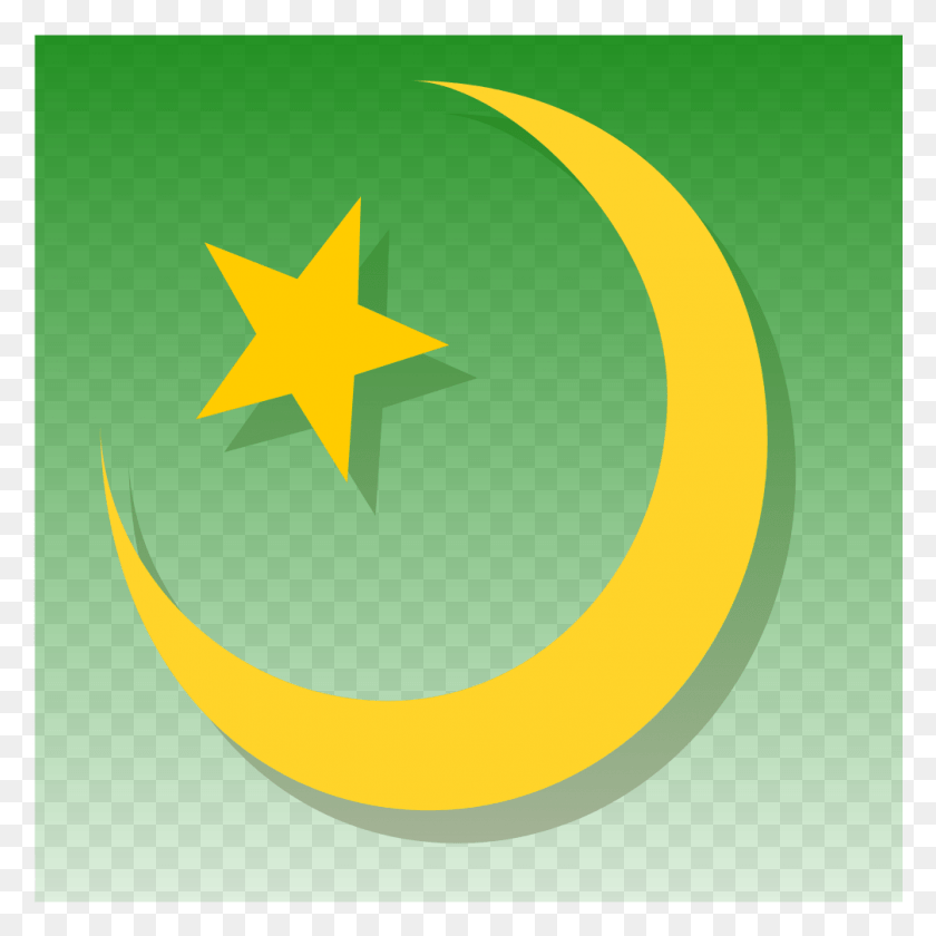 1006x1007 Islam Symbol Green Gradation God Allah Images, Star Symbol HD PNG Download
