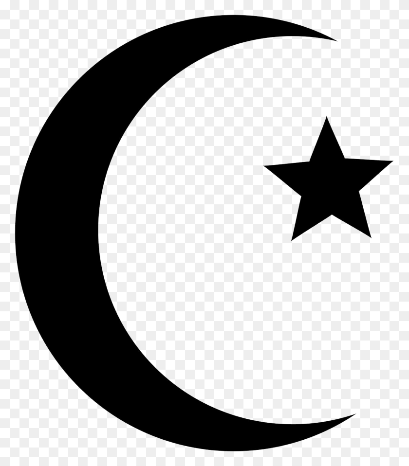 1268x1461 Islam Transparent Photo Islam Symbol No Background, Star Symbol HD PNG Download