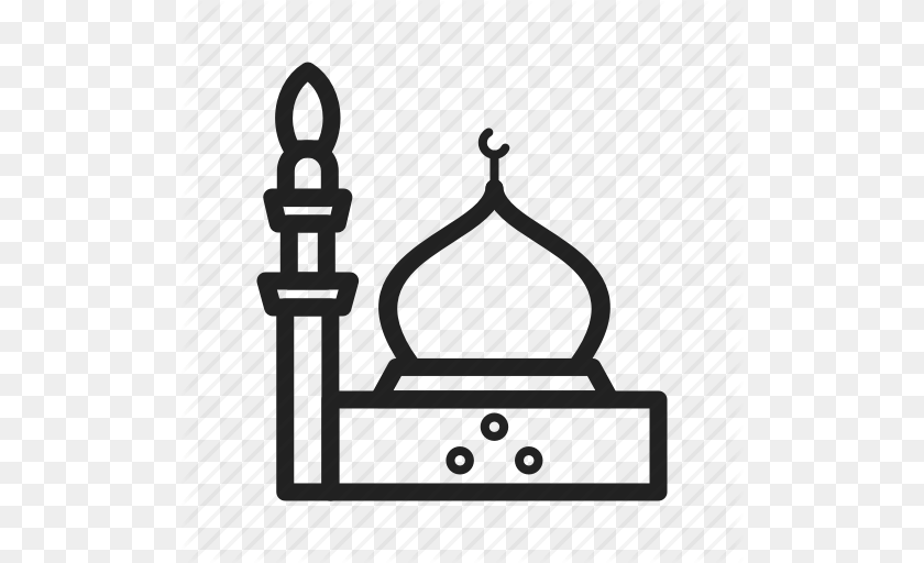 512x512 Islamic Masjid Medina Mosque Prayer Prophet Ramadan Icon, Gate, Accessories, Electrical Device, Microphone PNG