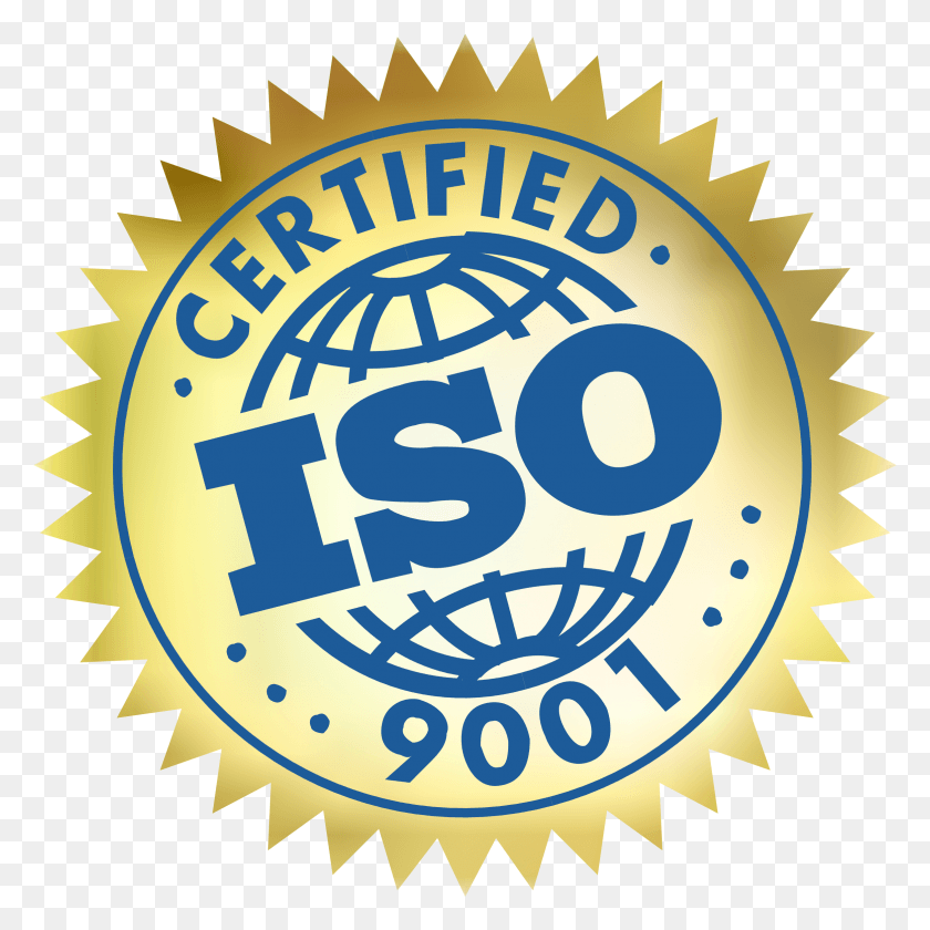 2331x2331 Iso 9001 Certified Logo Transparent, Label, Text, Poster HD PNG Download