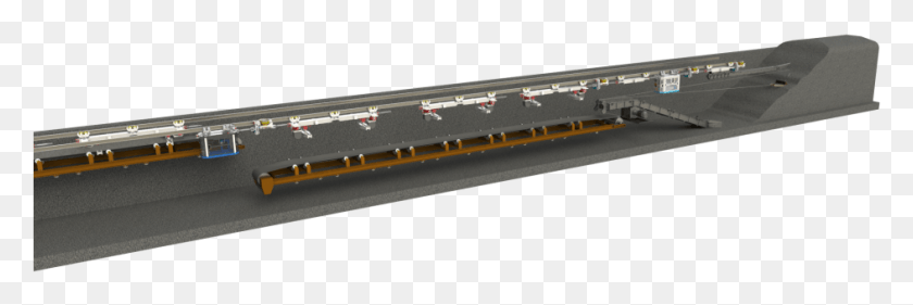 943x268 Iso At Face Double Conveyor Power Strip, Road, Gun, Weapon HD PNG Download