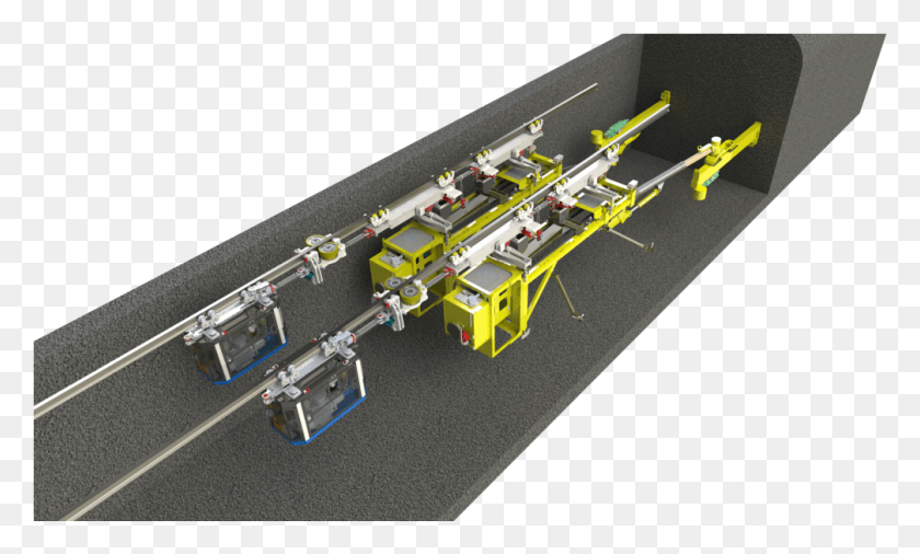 1007x577 Iso At Face Double Drill Muckahi Mining System, Toy, Transportation, Airport HD PNG Download