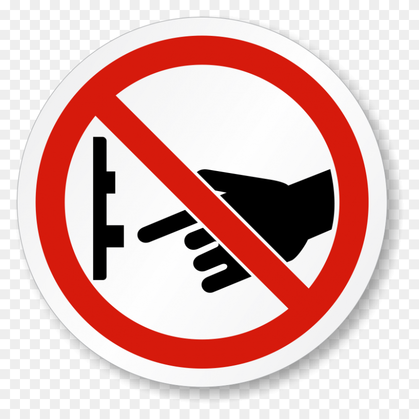 800x800 Iso Don39t Turn Off Switch Prohibition Symbol Label Don T Turn Off The Switch, Road Sign, Sign, Stopsign HD PNG Download