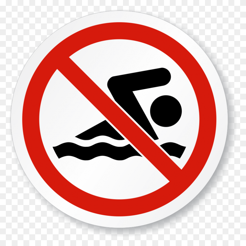 800x800 Iso No Swimming No Swimming Sign, Symbol, Road Sign, Stopsign HD PNG Download