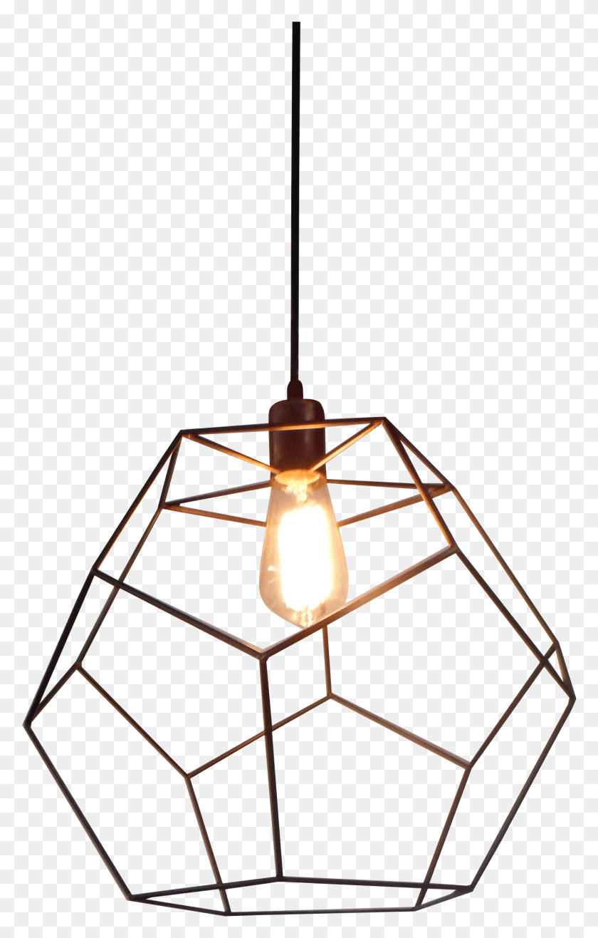1471x2369 Isocahedron Pendant On Chairish Ceiling Fixture, Lamp, Lampshade, Light Fixture HD PNG Download