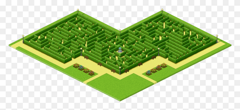 2117x884 Isometric Grid Papers Maze Pixel Art, Labyrinth, Rug HD PNG Download