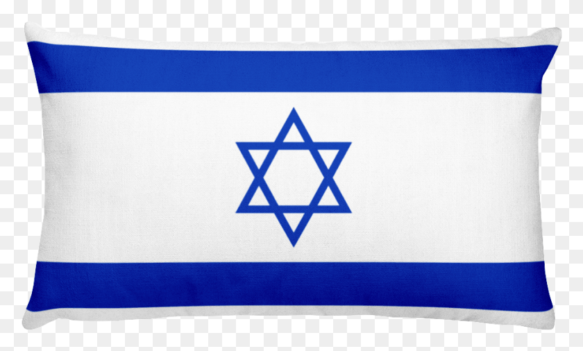 925x529 Флаг Израиля Сплошной Принт Прямоугольная Подушка Звезда Давида, Символ, Флаг, Звездный Символ Png Скачать