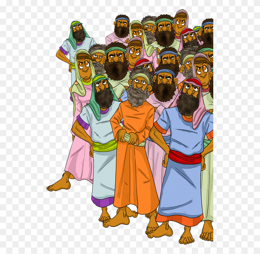 539x761 Israelites Grumbled Against Moses, Person, Human, Crowd HD PNG Download