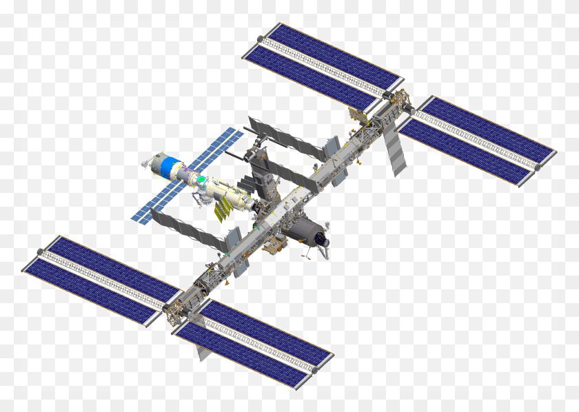 2704x1866 Iss After Sts 118 International Space Station, Construction Crane, Machine, Utility Pole HD PNG Download