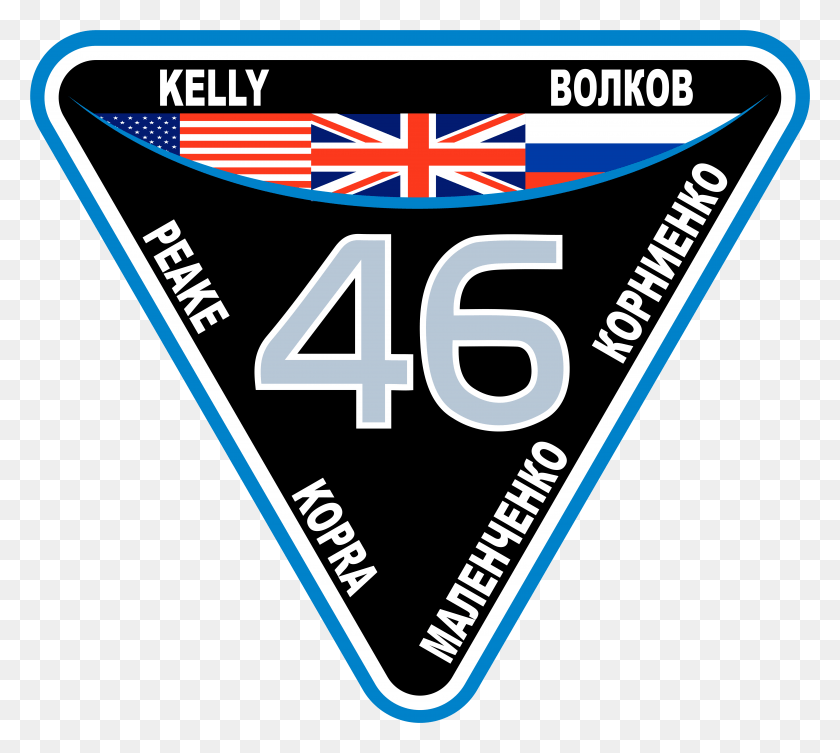 7094x6305 Descargar Png Iss Expedition 46 Patch Iss Expedition 46 Crew Patch, Etiqueta, Texto, Símbolo Hd Png